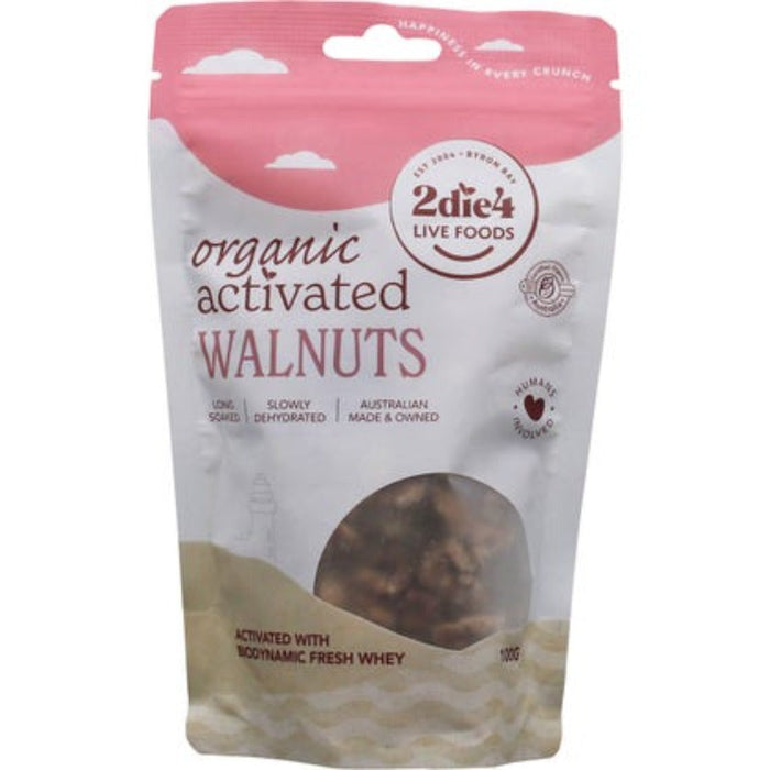 2DIE4 LIVE FOODS Activated Organic Walnuts with Fresh Whey 100g