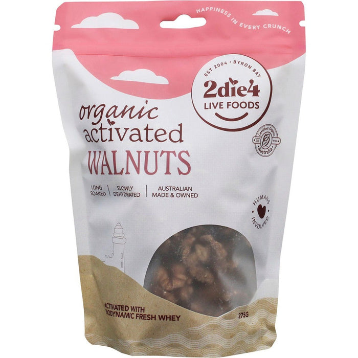 2DIE4 LIVE FOODS Activated Organic Walnuts with Fresh Whey 275g