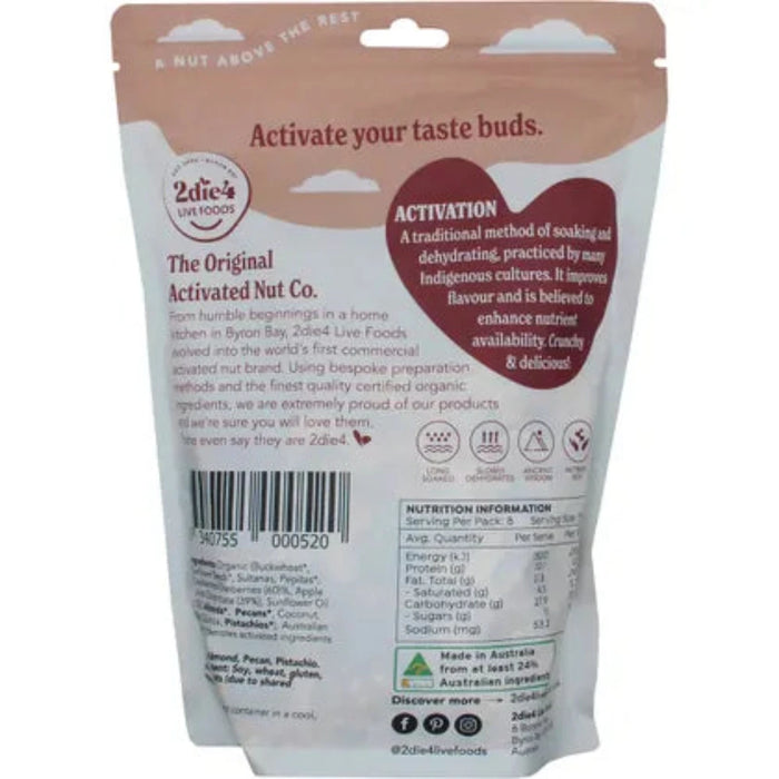 2DIE4 LIVE FOODS Activated Organic Muesli 600g