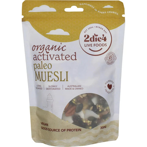 2DIE4 LIVE FOODS Activated Organic Paleo Muesli 300g