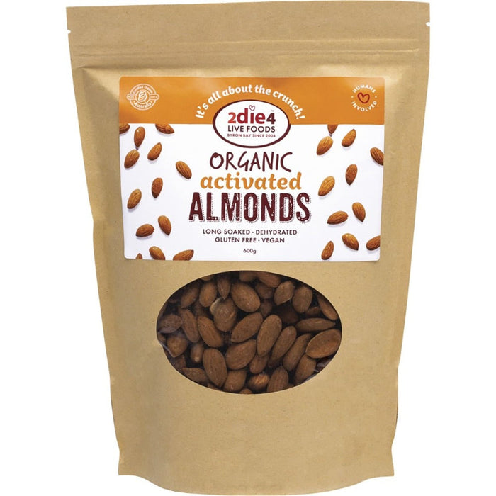 2DIE4 LIVE FOODS Activated Organic Almonds 600g