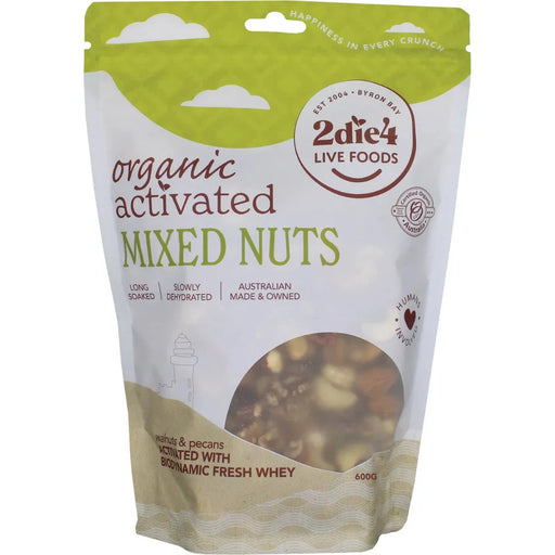 2DIE4 LIVE FOODS Activated Organic Mixed Nuts 600g