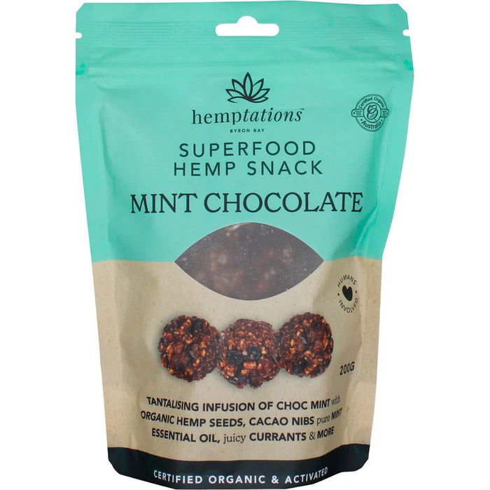 2DIE4 LIVE FOODS Hemptations Mint Chocolate 200g