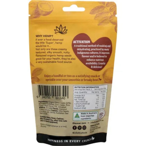 2DIE4 LIVE FOODS Hemptations Salted Maple 80g