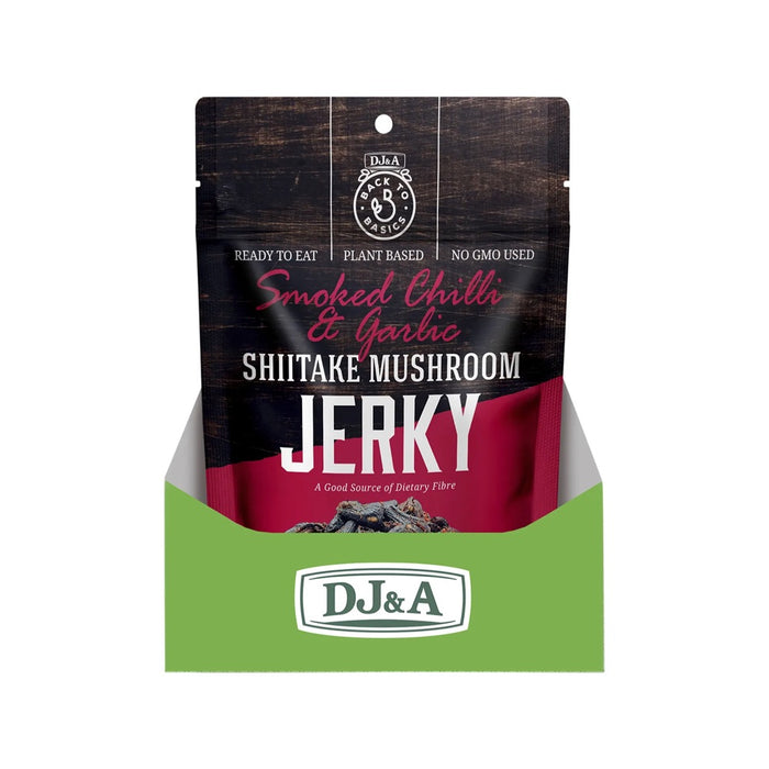 DJ&A Shiitake Mushroom Jerky Smoked Chilli & Garlic 12x60g
