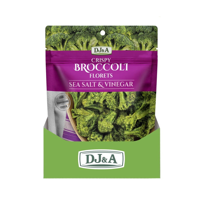 DJ&A Crispy Broccoli Florets Sea Salt & Vinegar 12x25g