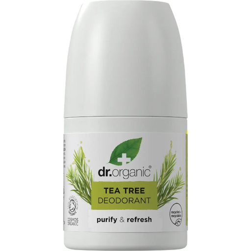 DR ORGANIC Deodorant Roll On Tea Tree 50ml