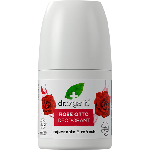 DR ORGANIC Deodorant Roll On Rose Otto 50ml