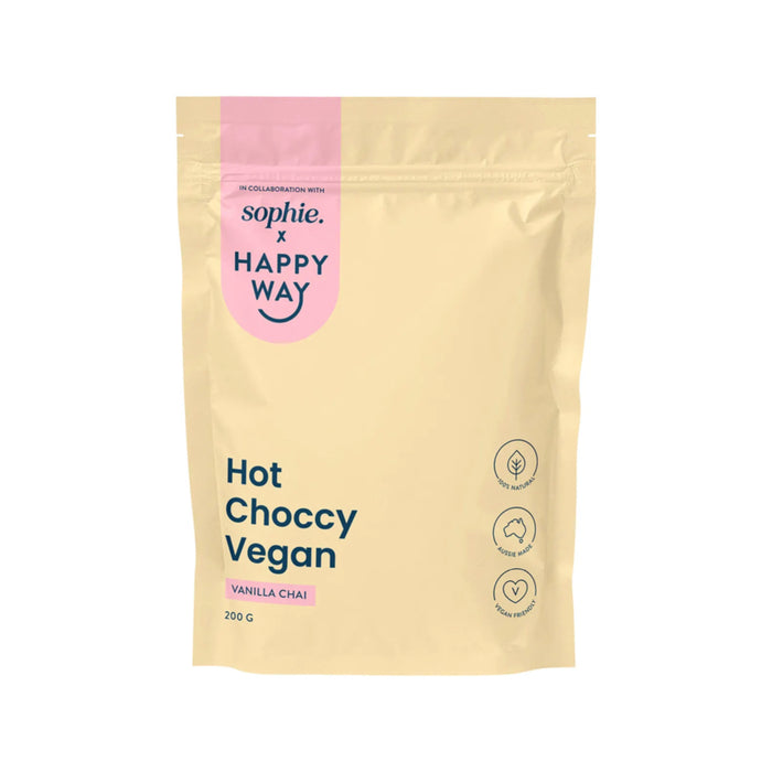 Happy Way Sophie's Hot Choccy Vegan Vanilla Chai 200g