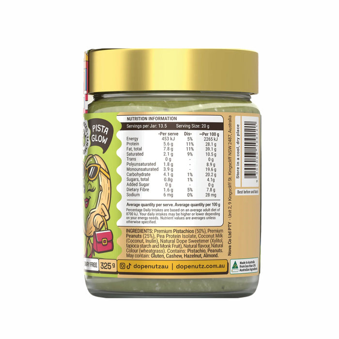DOPE NUTZ Peanut Butter Pistachio Delight 325g