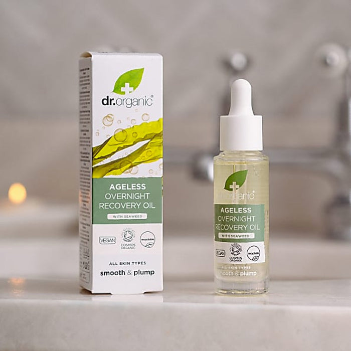 DR ORGANIC Overnight Recovery Oil Ageless with Seaweed 30ml