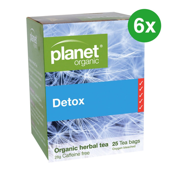 PLANET ORGANIC Detox Herbal Tea 25 Bags 6 Boxes (Extra 5% Off)