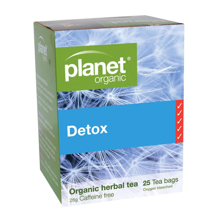 PLANET ORGANIC Detox Herbal Tea 25 Bags 1 Box