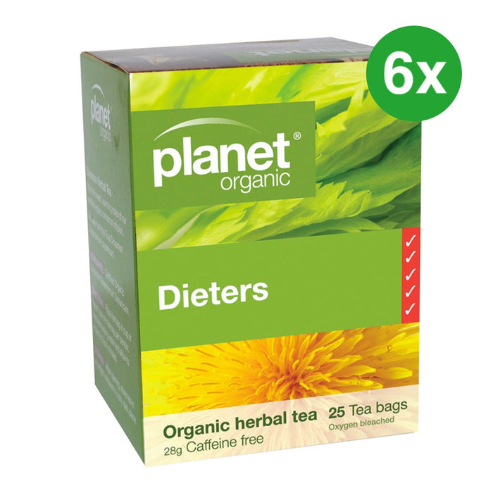 PLANET ORGANIC Dieters Herbal Tea 25 Bags 6 Boxes (Extra 5% Off)