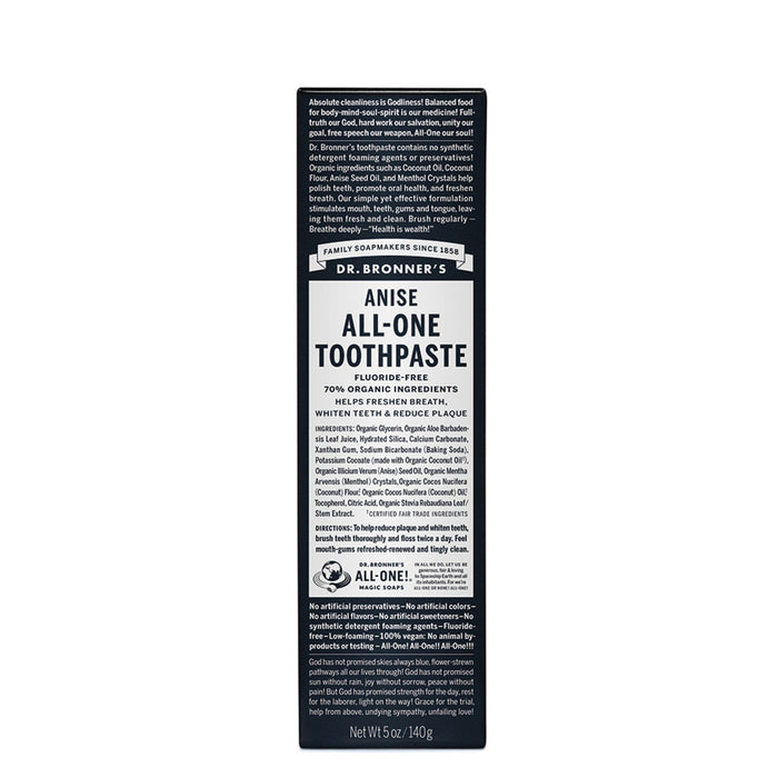 DR BRONNER'S All-One Toothpaste 140g Anise