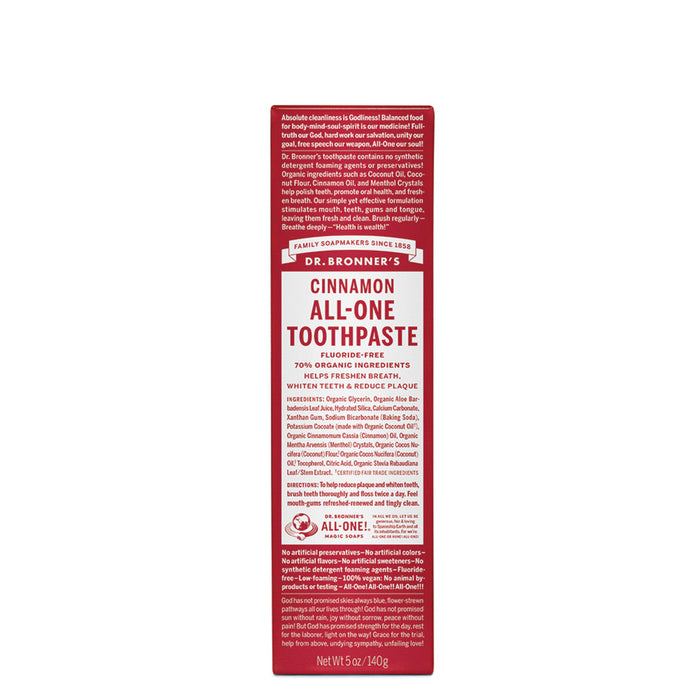 DR BRONNER'S All-One Toothpaste 140g Cinnamon
