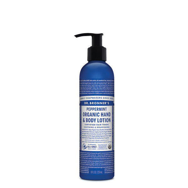 DR BRONNER'S Organic Hand & Body Lotion 237ml Peppermint