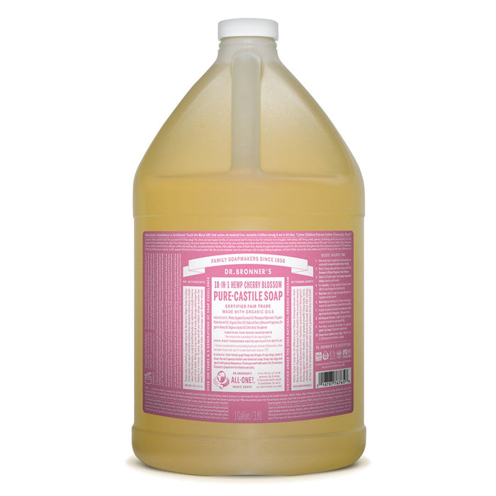 DR BRONNER'S Pure-Castile Cherry Blossom Liquid Soap Hemp 18-in-1 3.78L