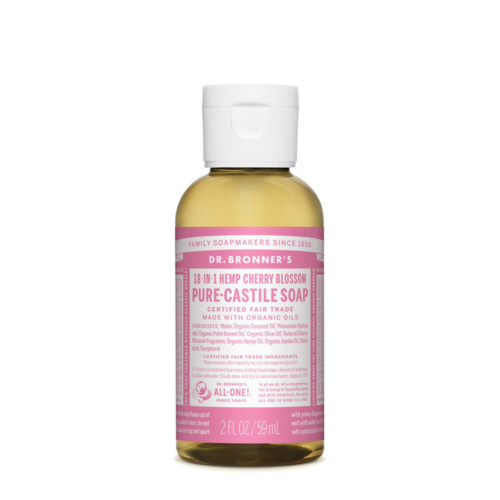 DR BRONNER'S Pure-Castile Cherry Blossom Liquid Soap Hemp 18-in-1 59ml