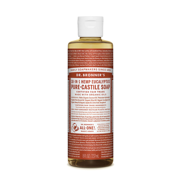 DR BRONNER'S Pure-Castile Eucalyptus Liquid Soap Hemp 18-in-1 946ml