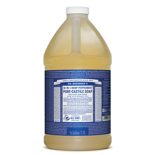 DR BRONNER'S Pure-Castile Peppermint Liquid Soap Hemp 18-in-1 237ml