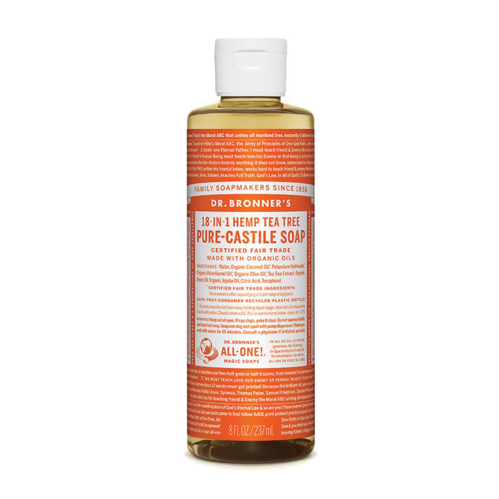 DR BRONNER'S Pure-Castile Tea Tree Liquid Soap Hemp 18-in-1 237ml
