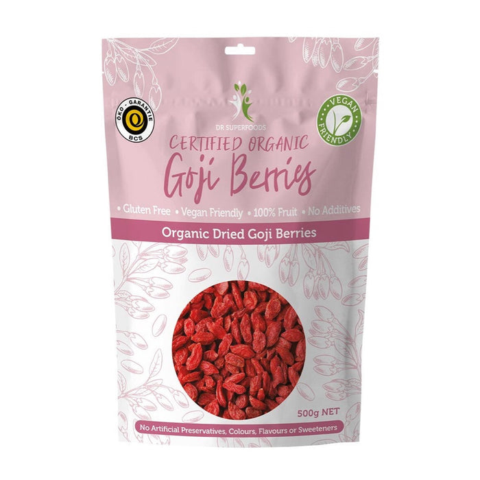 DR SUPERFOODS Dried Goji Berries Certified Organic 500g 500g