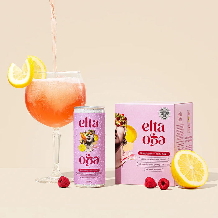 ELTA EGO Alcohol Free Cocktail - Raspberry + Yuzu G&T 4x250ml
