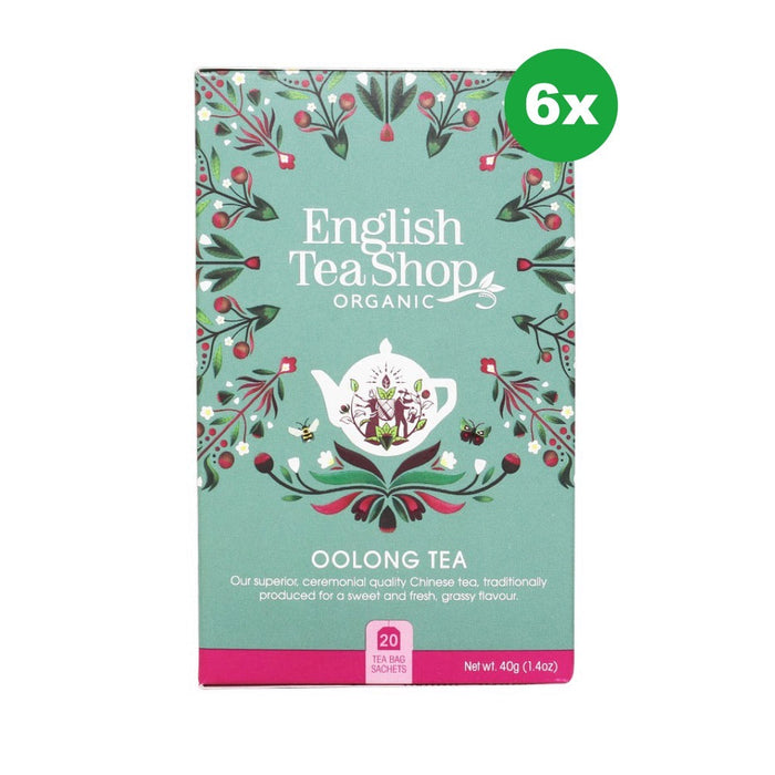 ENGLISH TEA SHOP Organic Oolong Tea Teabags 20pc 6x