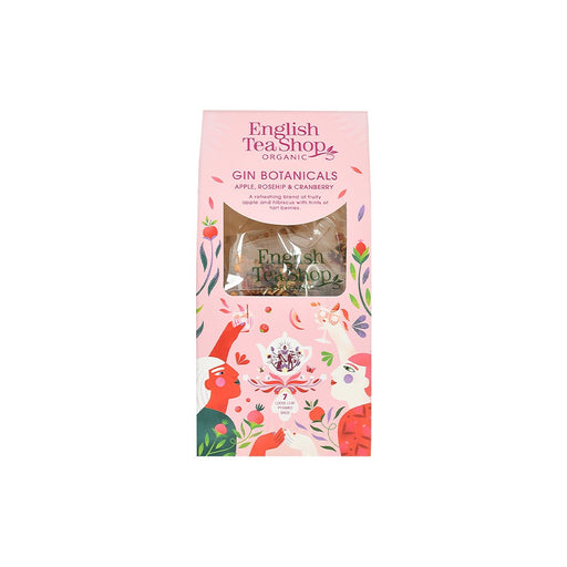 ENGLISH TEA SHOP Gin Botanical Apple, Rosehip & Cranberry 7 Pyramid Tea Bags