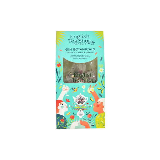 ENGLISH TEA SHOP Gin Botanical Green Tea, Apple & Jasmine 7 Pyramid Tea Bags