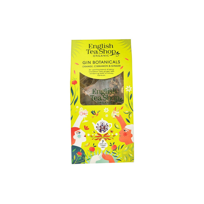 ENGLISH TEA SHOP Gin Botanical Orange, Cinnamon & Ginger 7 Pyramid Tea Bags