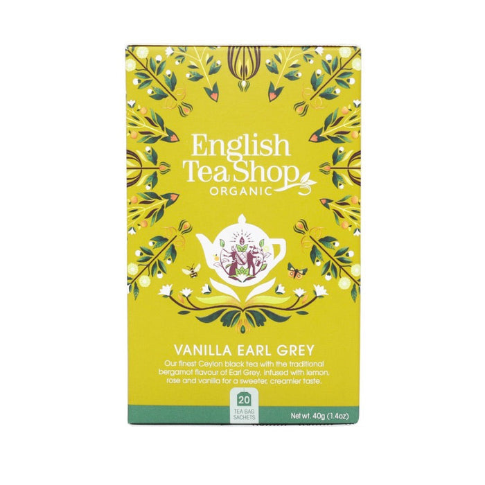 ENGLISH TEA SHOP Organic Vanilla Earl Grey Teabags 20pc 1x