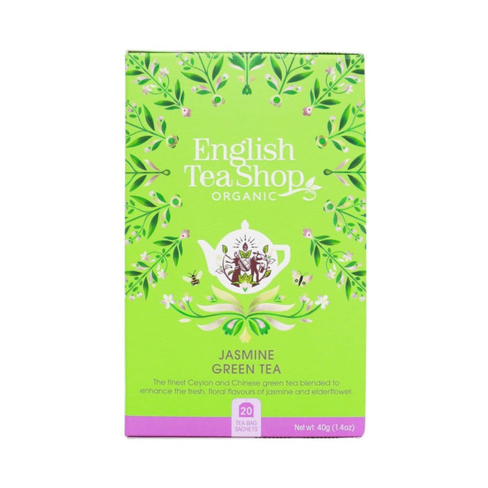 ENGLISH TEA SHOP Organic Jasmine Green Tea Teabags 20pc 1x