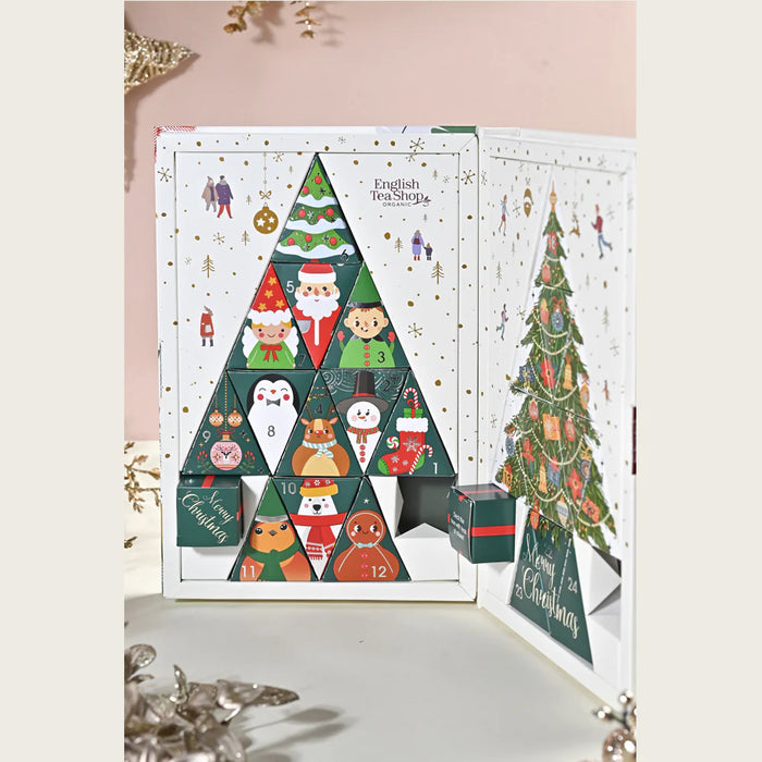 English Tea Shop Advent Calendar Tea Book White