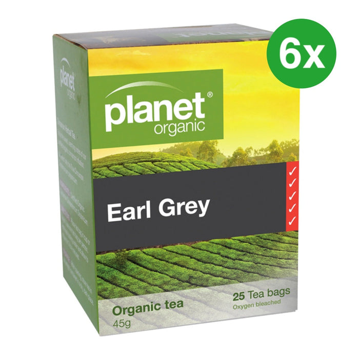 PLANET ORGANIC Earl Grey Herbal Tea 25 Bags 6 Boxes (Extra 5% Off)