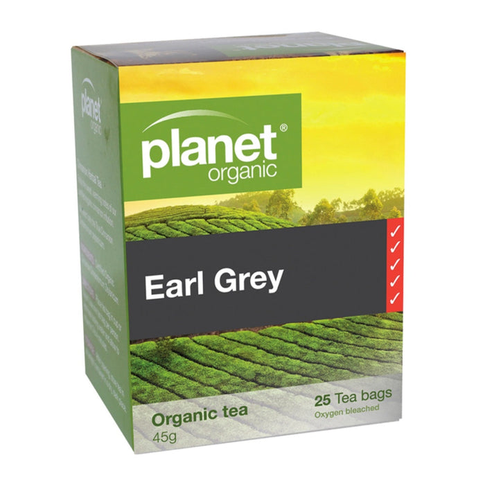 PLANET ORGANIC Earl Grey Herbal Tea 25 Bags 1 Box