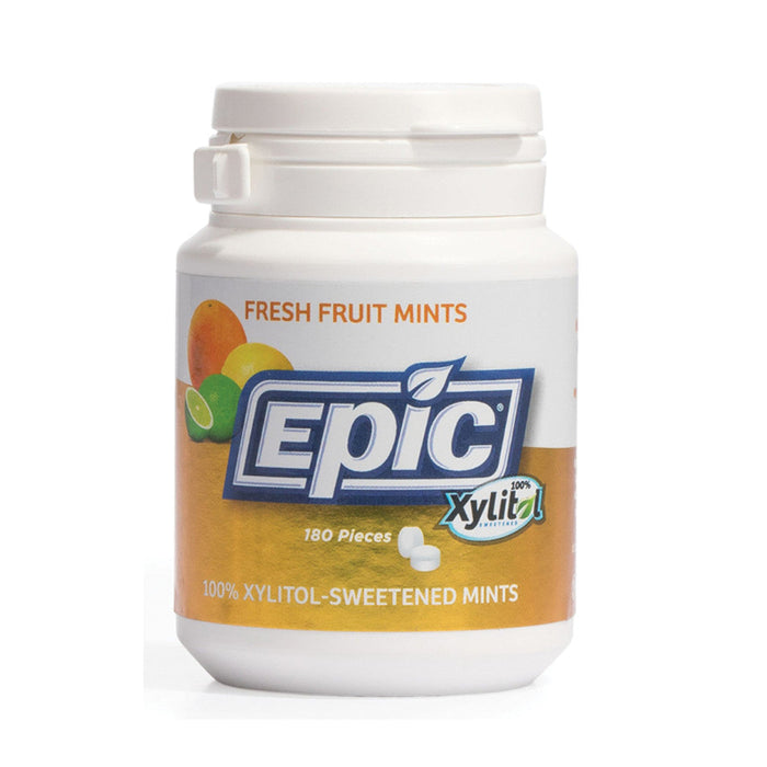 EPIC Xylitol Dental Mints 180 pieces Fresh Fruits