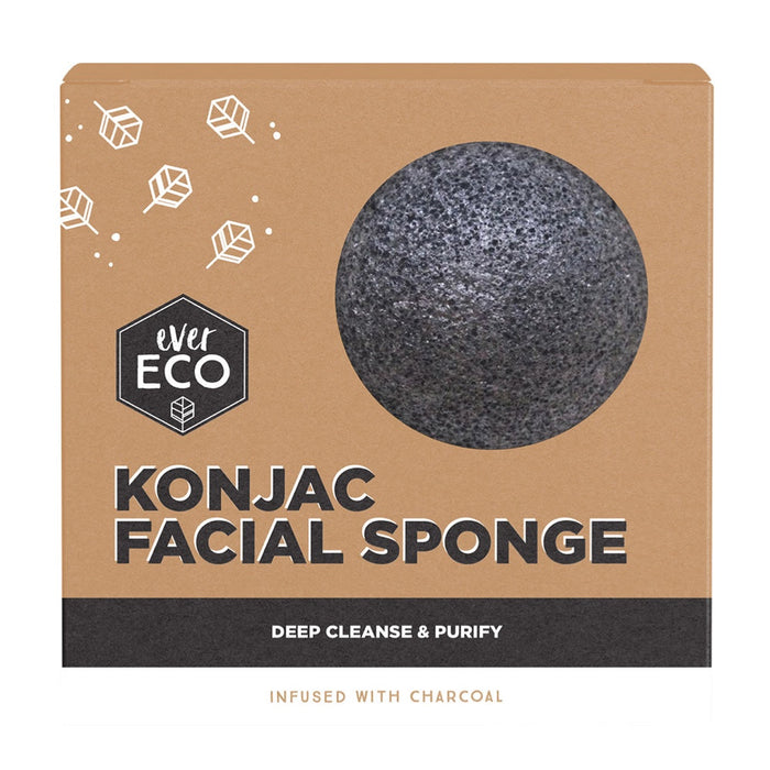 EVER ECO Konjac Facial Sponge Charocal