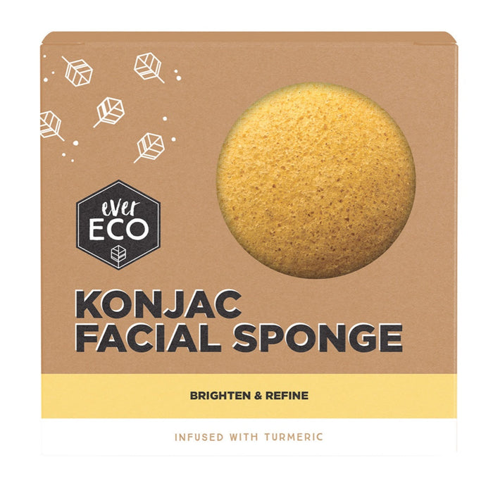 EVER ECO Konjac Facial Sponge Tumeric