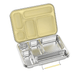 Ever Eco Stainless Steel 5 Compartment Bento Lunchbox Buttercup inside of steel lunchbox