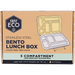 Ever Eco Stainless Steel 5 Compartment Bento Lunchbox Buttercup Front of Box