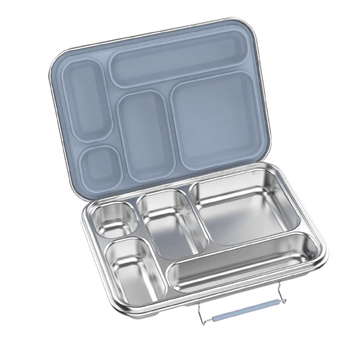 Ever Eco Stainless Steel 5 Compartment Bento Lunchbox Cove inside of steel lunchbox