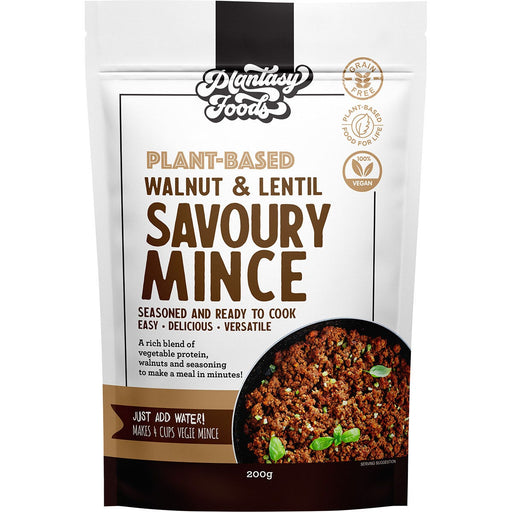 PLANTASY FOODS Walnut & Lentil Savoury Mince - 200g