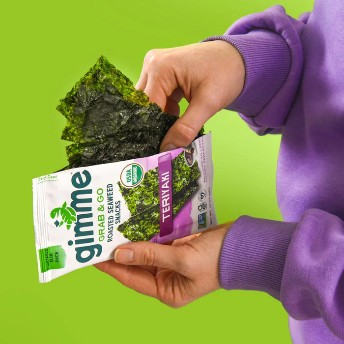 GIMME Roasted Seaweed Snacks Grab & Go Teriyaki 5x4g