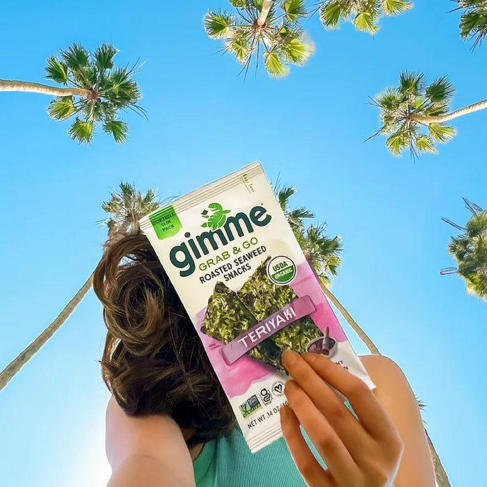 GIMME Roasted Seaweed Snacks Grab & Go Teriyaki 5x4g