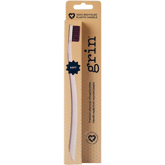 GRIN Biodegradable Kids Soft Toothbrush front of pack