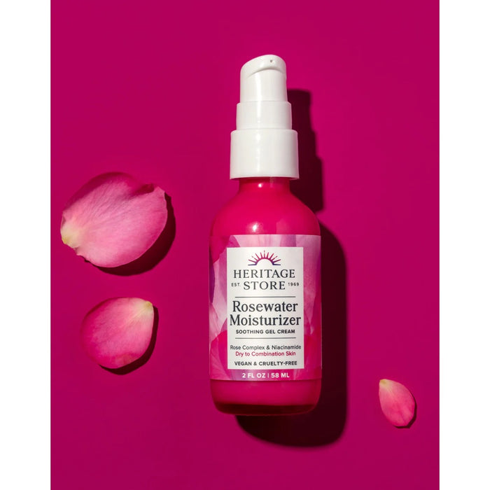 Heritage Store Rosewater Moisturizer Dry to Combination Skin 58ml