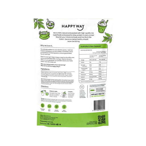 HAPPY WAY Whey Protein Powder Matcha Latte 500g
