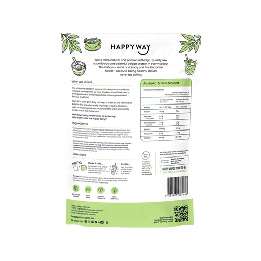 HAPPY WAY Vegan Protein Powder Matcha Latte 500g